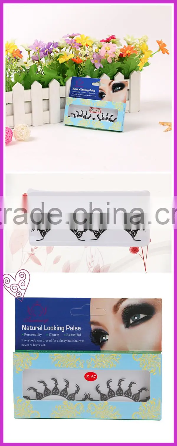 custom made dramatic paper made paper strip eyelashes