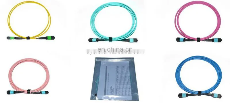 8 12 24 cores Multimode OM3 MTP MPO Cable for Date center