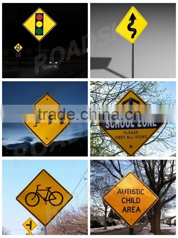 Reflective Aluminum Road Name Sign Traffic Marker