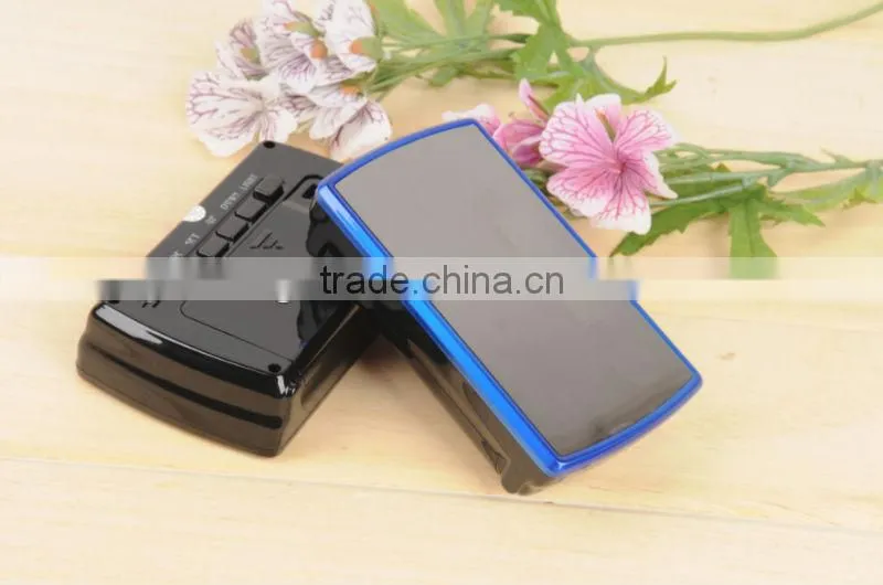 2013 Galawin 140 Degree Wide Angle H.264 Format Motion Detection Security Alarm Clock with Remote Control V16