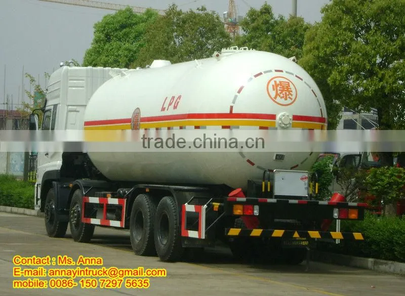 Dongfeng 8x4 LPG tank truck LPG tanker lpg road tanker