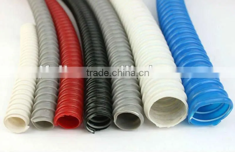 pvc corrugated blue pipe