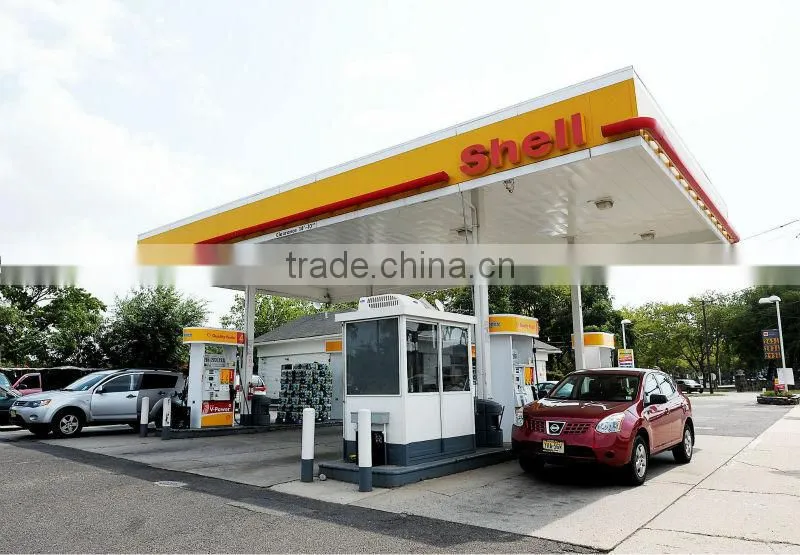 Steel Structure Space Frame Low Cost of Gas Station Canopy