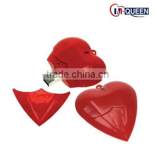 Hot Red Heart USB Flash Drive