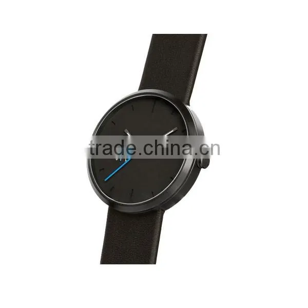 Fashion design new arrival stainless steel case custom watches with leather strap