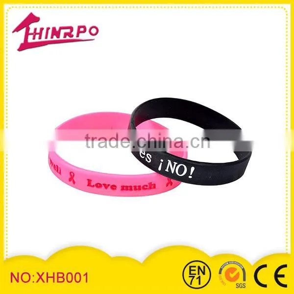 China Manufacture Custom silicone bands cheap wristband
