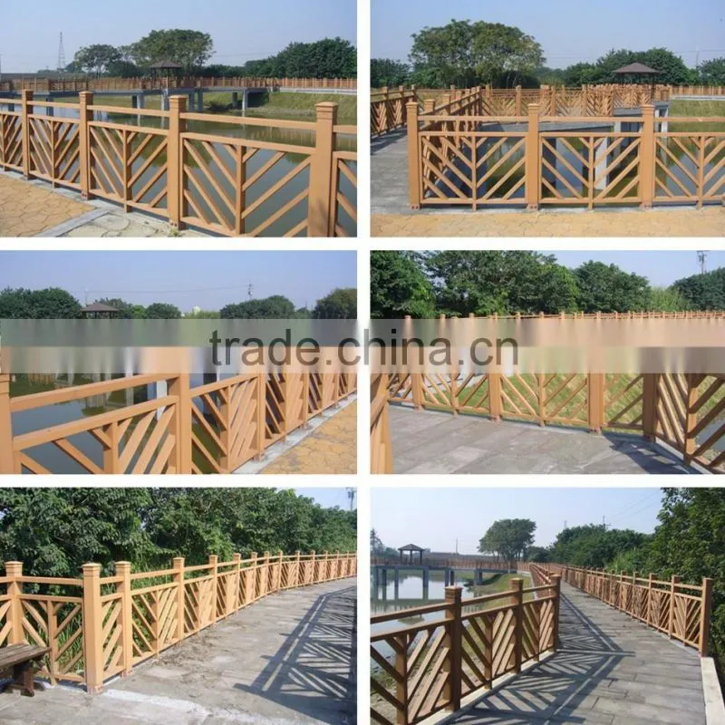 New composite material WPC wood plastic stair railing