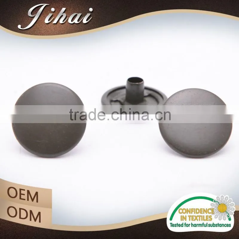 With Logo Paint Brass Spring Clip Two Parts Metal Wholesale Snap Buttons