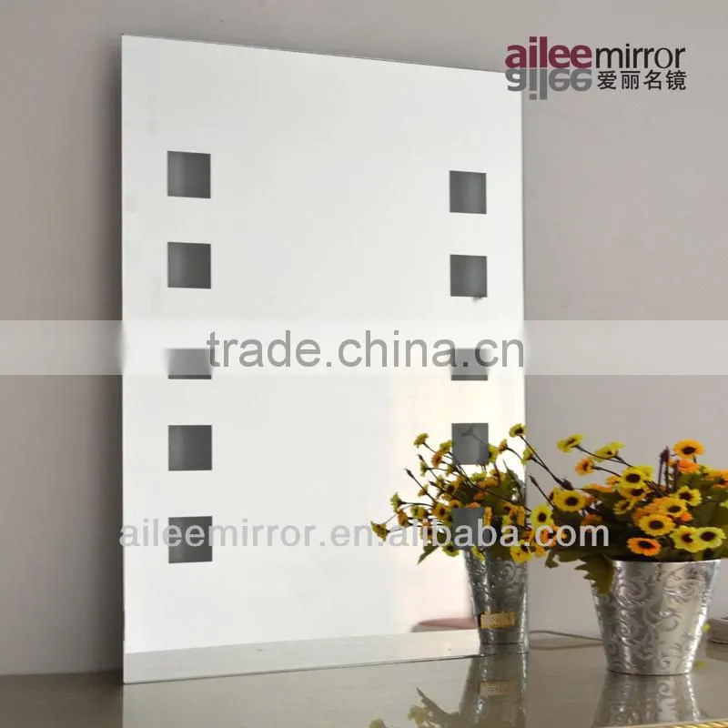 Led side mirror light fabric pocket mirror AL-DJ218