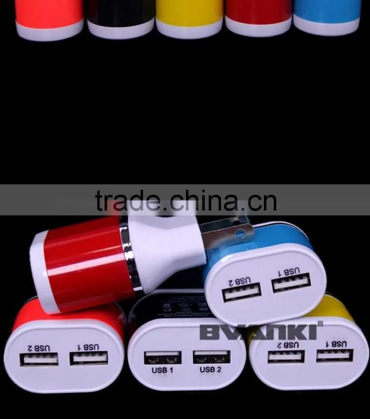Top high quality Wholesale Dual Port DC wall charger 5V 2.1A travel charger 5 volt 2.1amp micro usb charger online shopping
