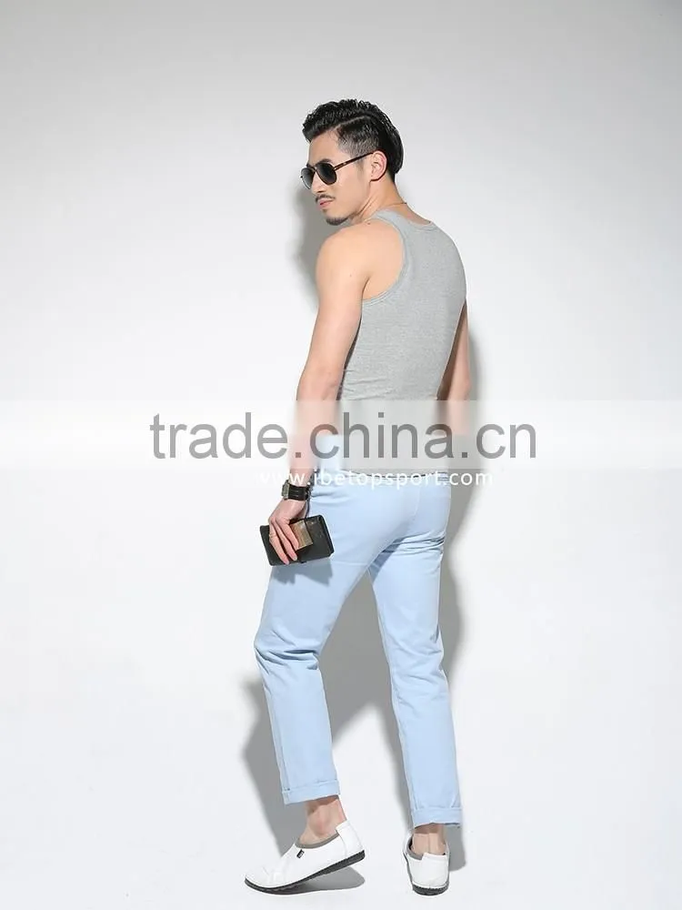 Customize wholesales simple cotton sport vest singlet