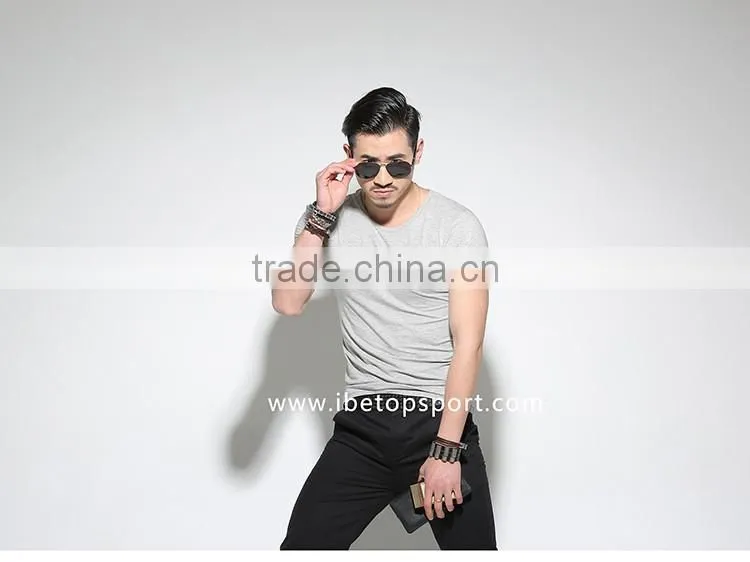 2016 casual clothing men t shirt 100% cotton custom shirts