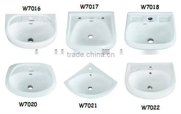 china supplier small wall hung bathroom face basin