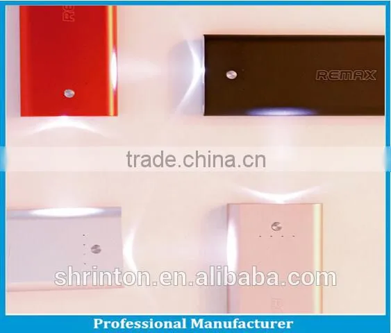 Super Slim 5000mah mobile wallet power bank with 100% matel case