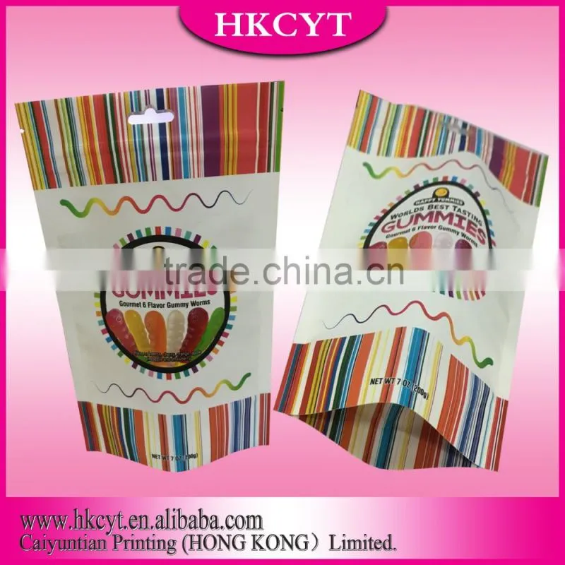 Recycled Colorful Printing Stand Up Sweet Sugar Packaging Bag