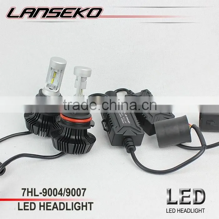 Newest auto led headlight G7 all in one fanless 4000LM 9004 led motorcycle headlight