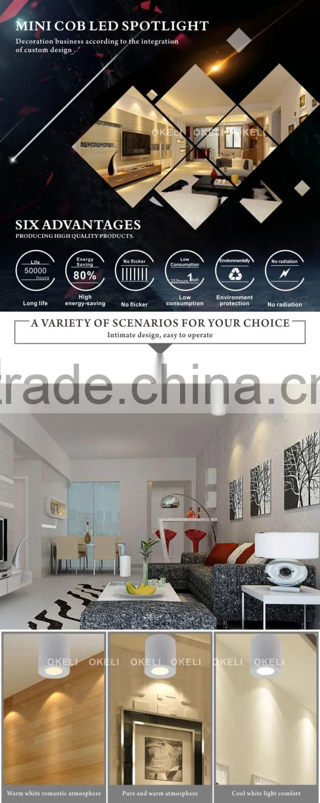 2016 new surface downlight,led ceiling downlight