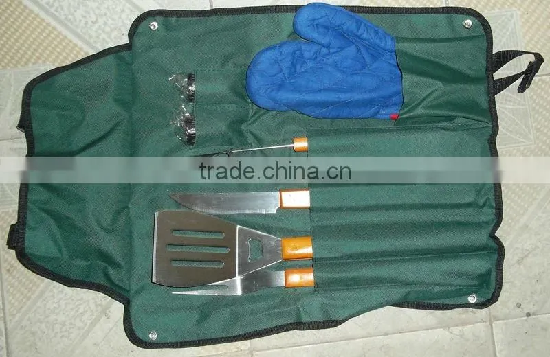 BBQ fork ,BBQ TONG AND BBQ SPATULA(3PCS)