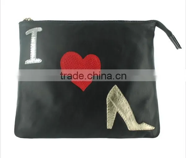 2016 Luxury leather clutch bag for women, lady party bag, clutch bag for girls