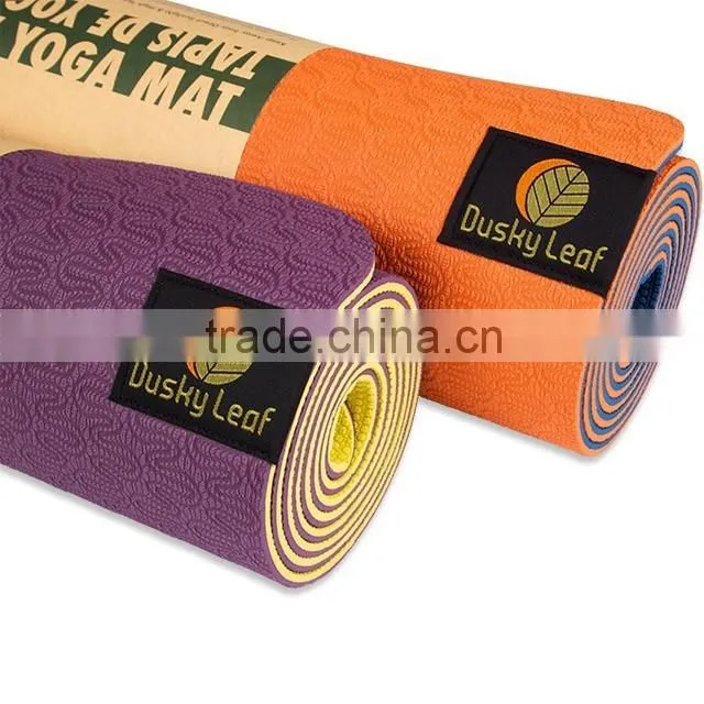 Blue Ecofriendly Reversible TPE Yoga Mat