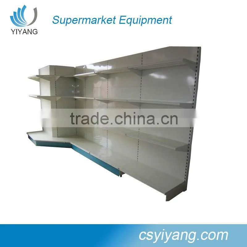 hot amercian design supermarket metal gondola display shelf