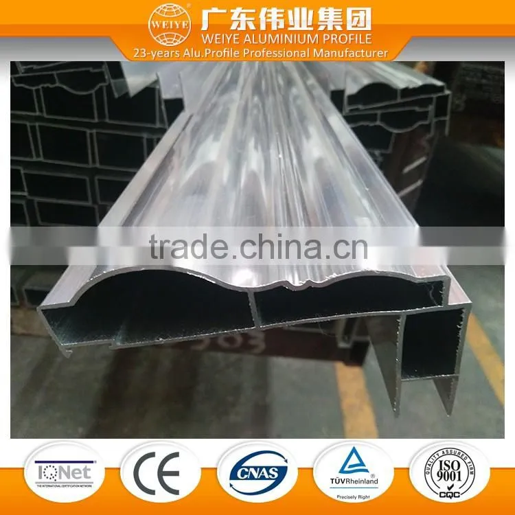 Guangdong factory aluminum extrusion profile with edging for heavy sliding door