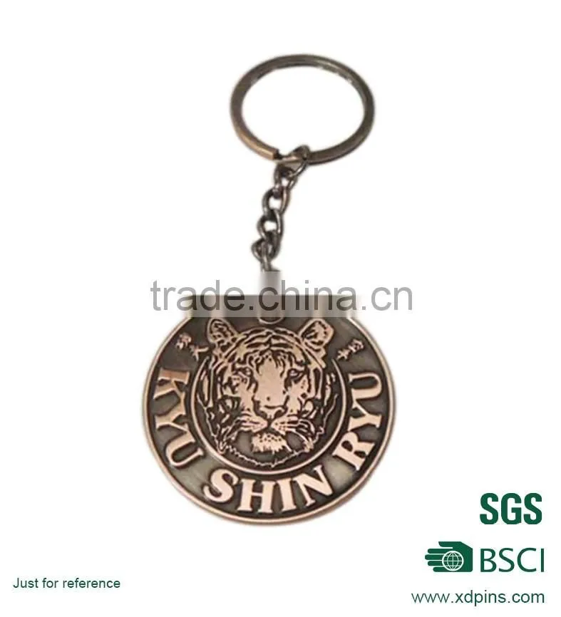 die-casting 3D custom metal keychain