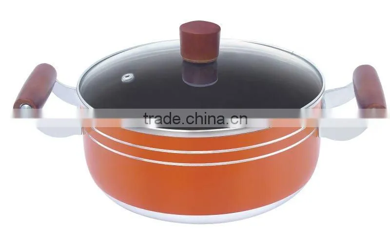 Aluminum non-stick casserole cookware set