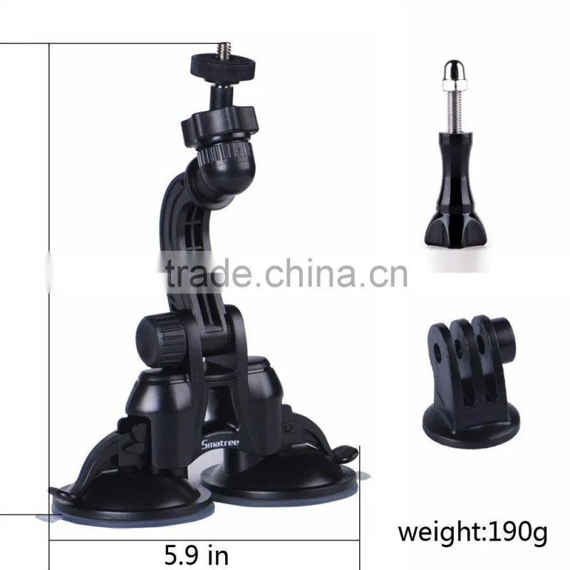 vehicle suction cup mount for sports camera