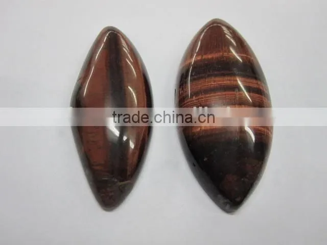 Tiger eye gemstone round oval