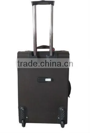 Travel/business vintage style dark grey carry-on luggage trolley on wheels