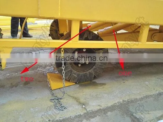 hydraulic mobile loading ramp yard ramp used for container