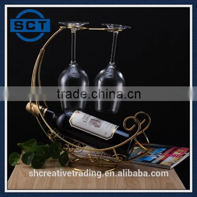 European Style Single Bottle Holder Pirate Ship Wine Rack