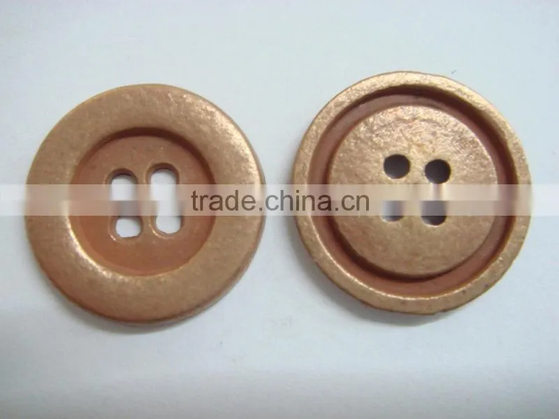 15mm zinc alloy four holes metal washable button