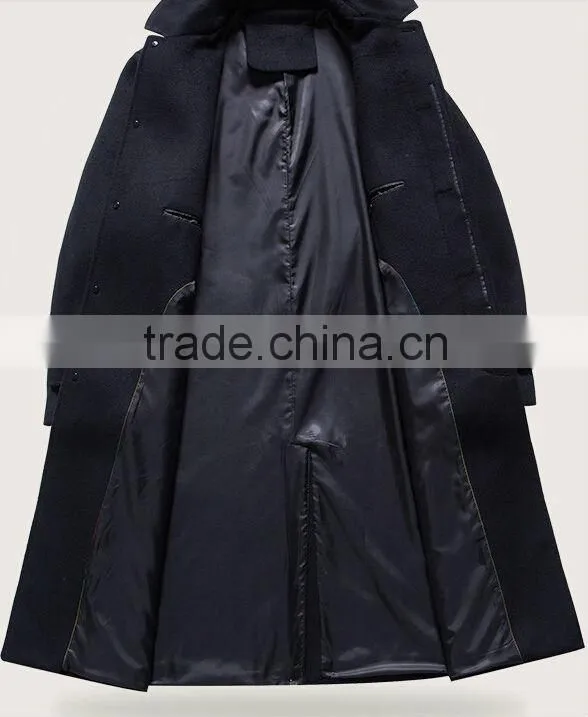 The new high end fashion tide male long cashmere coat