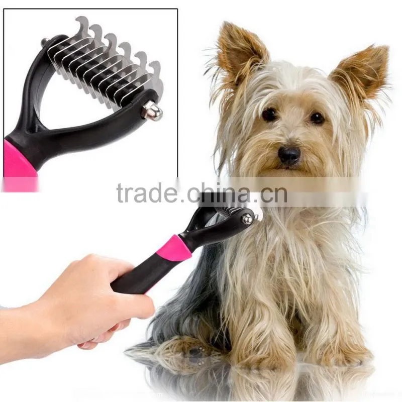 Homdox 4pcs/Dog Grooming Kit-Best Combing,Nail trimming,and Brush cleaning from pet toes.Home Supplies Tool Set for pet AM003212