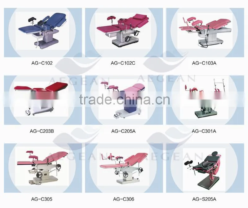 AG-C305 manual control delivery room obstetric bed doctors table