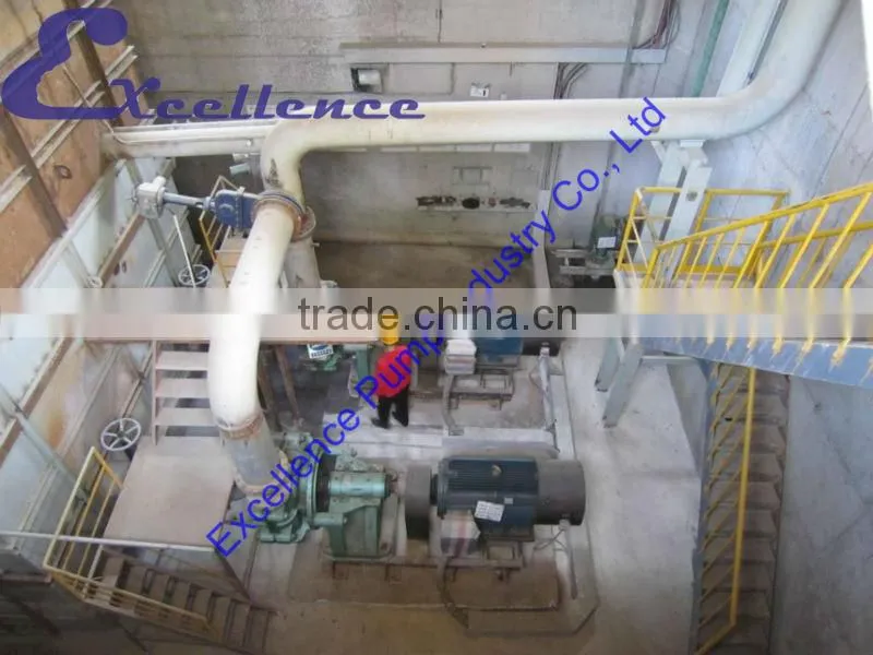 Abrasion resistant industrial rubber lined slurry pump