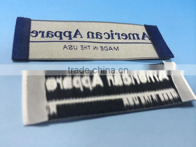 2015 Custom high density woven garment label
