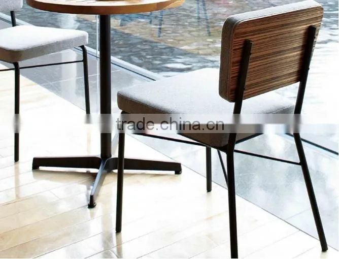 Modern metal iron tube dining chair