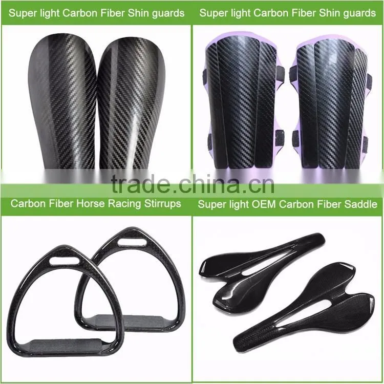 100% aerospace grade carbon fiber custom soccer shin guard / custom soccer shin guard with Foam Backing