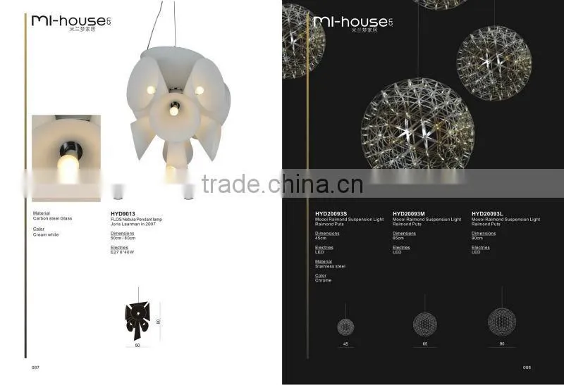 Metal Decorative Aluminium Silver chain chandelier LC20031