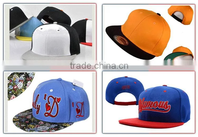 3d embroidery logo snapback baseball cap
