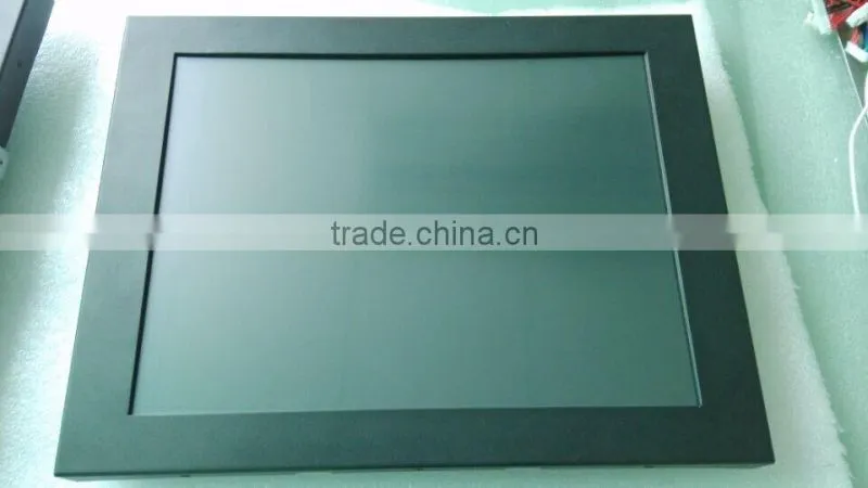 Factory price Good qualiaty 12V DC input tft 15 inch touch screen frame monitor display