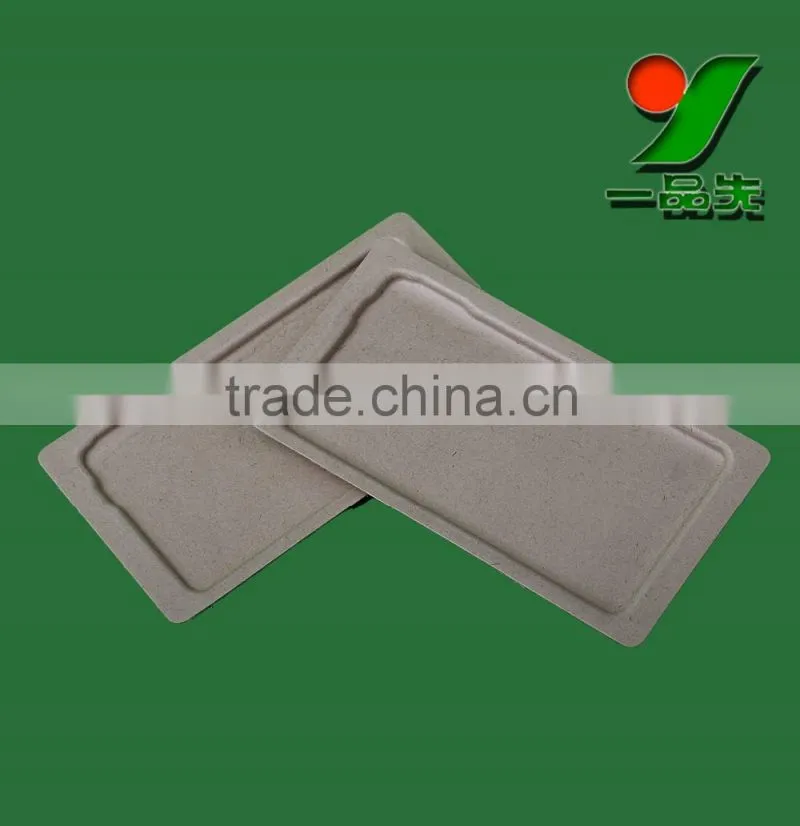 Biodegradable Custom Printed Mobile Phone packaging tray ,phone accessories paper molded pulp packaging trays