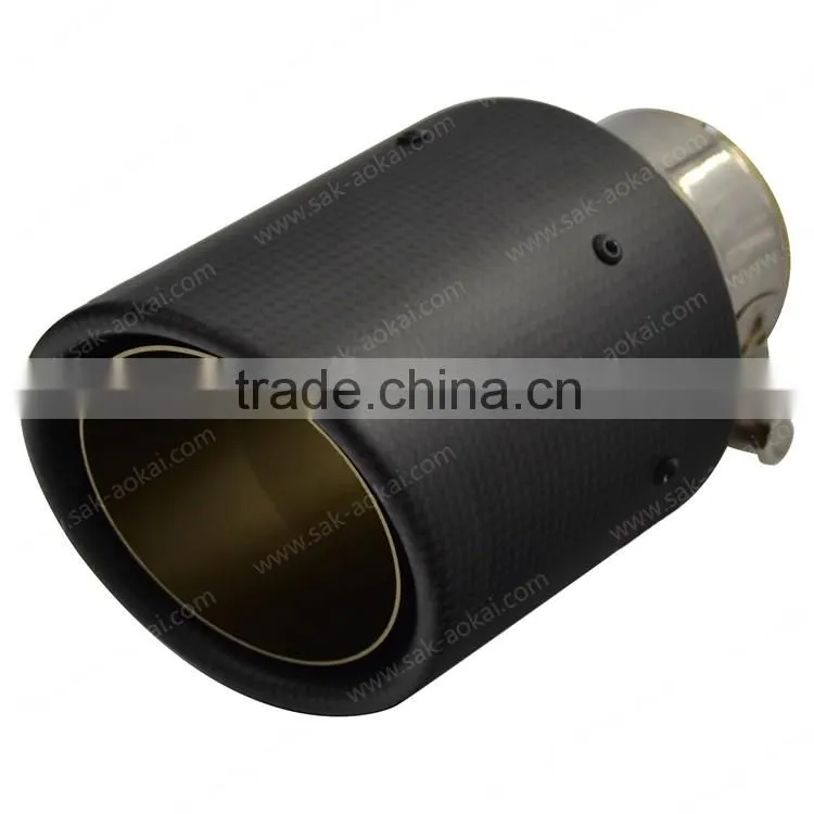 carbon fibre muffler tip stainless steel exhaust tip