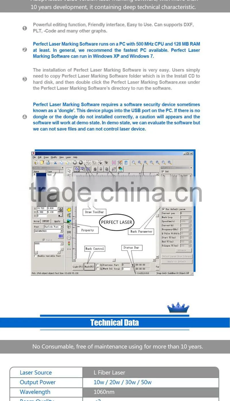 Skype: perfectlaser012 10W/20W/30W fiber color laser marking machine