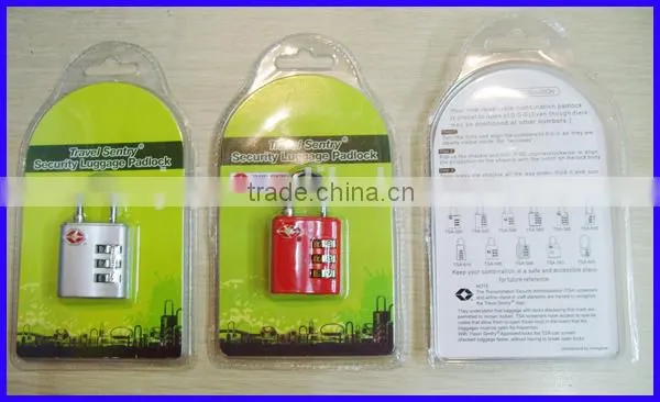 Luggage lock Zinc alloy 3 digital combonation TSA lock/padlock TSA-390