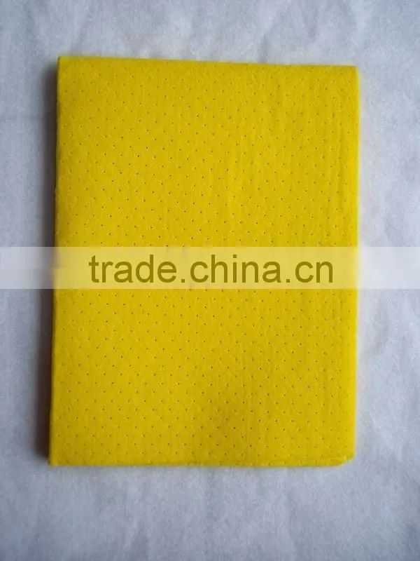 Multi-purpose cleaning wipes with perforation (needlepunched nonwoven)
