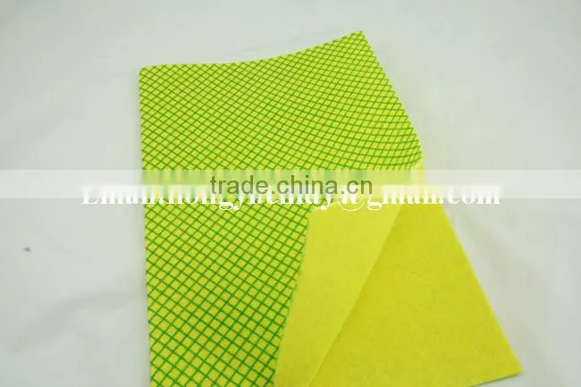 Viscose / Polyester needle punched printed nonwoven mop cloth